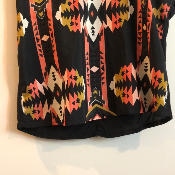 Black & Tribal Print Blouse - Picture 3 of 8